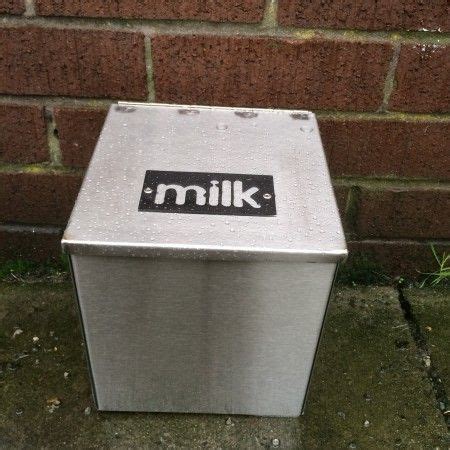 metal milk box uk|metal milk containers for sale.